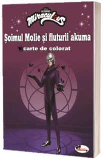 Soimul Molie si fluturii akuma. Carte de colorat