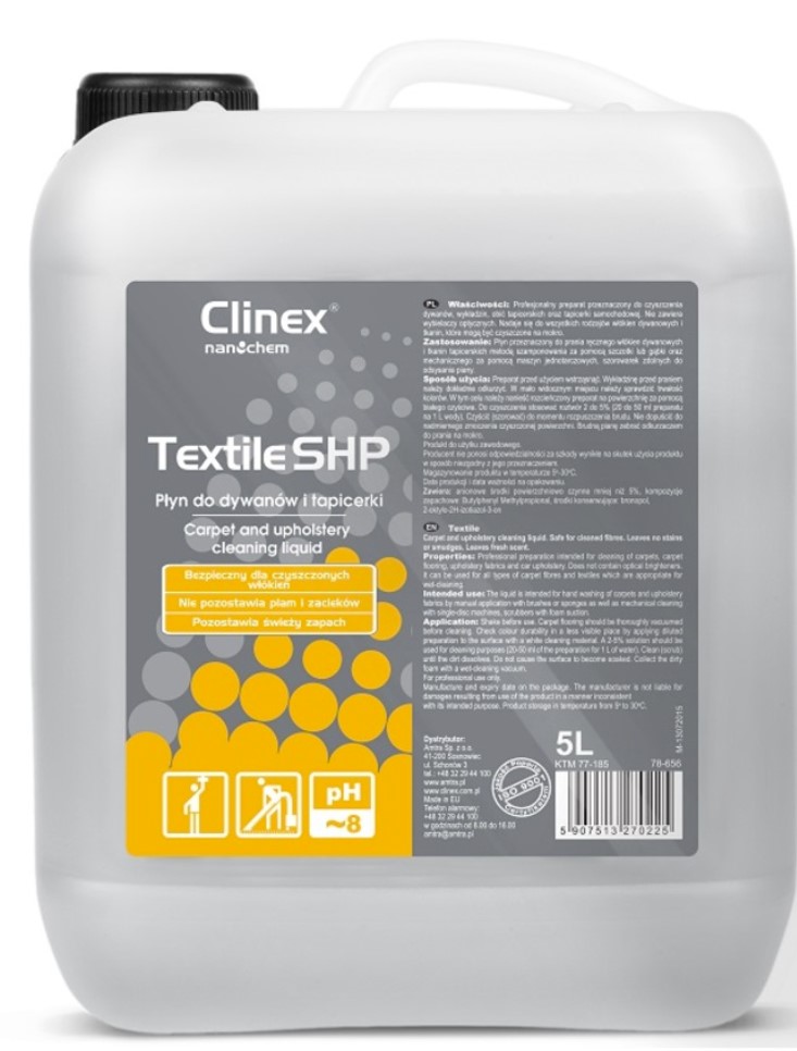 Solutie pentru curatare covoare si tapiterie, textile SHP, 5 litri