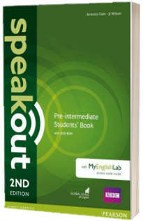 Speakout Pre-Intermediate 2nd Edition Students Book with DVD-ROM and MyEnglishLab Access Code Pack