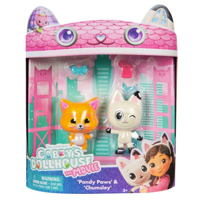 Spin Master casa de papusi Gabby film pachet 2 figurine Pandy Paws si Chumsley