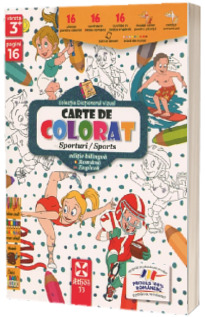 Sporturi, carte de colorat