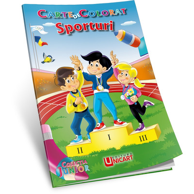 Sporturi, carte de colorat (B5)