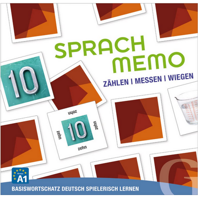 Sprachmemo Deutsch. Zahlen, Messen, Wiegen Sprachspiel A1