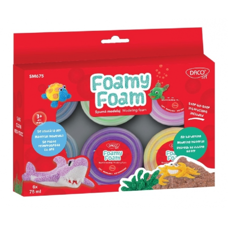 Spuma modelaj 6X75 ml Foamy Foam SM675 Daco