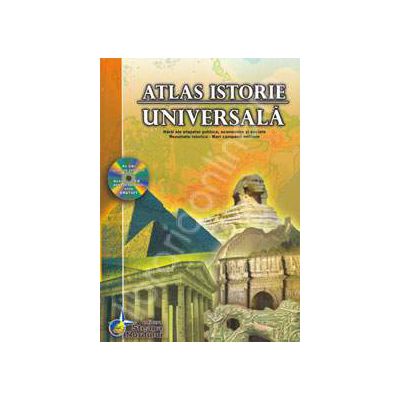 Atlas istorie universala. Contine CD  (Editie Cartonata)
