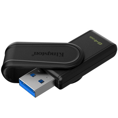 Stick de memorie Kingston DataTraveler Exodia S DTXS/64GB, USB 3.2 Gen 1, 64GB, negru