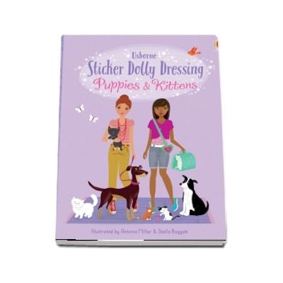 Sticker Dolly Dressing Puppies and Kittens