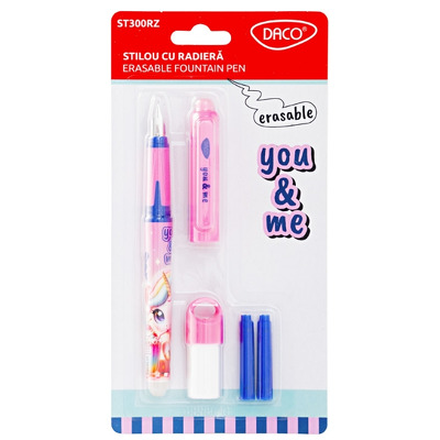 Stilou cu radiera You and Me Roz