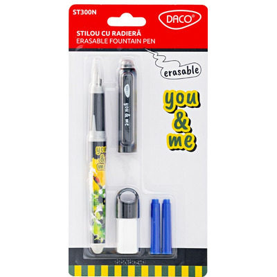 Stilou cu radiera You&Me Negru Stilou cu radiera You&Me Negru