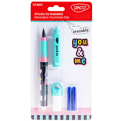 Stilou cu radiera You&Me Turcoaz