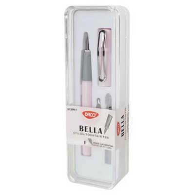 Stilou Daco fete, roz, cu penita de schimb Bella