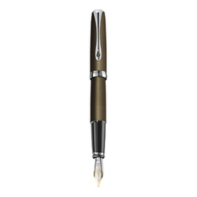 Stilou Diplomat Excellence A2, cu penita M, aurita 14kt.- Oxyd Brass