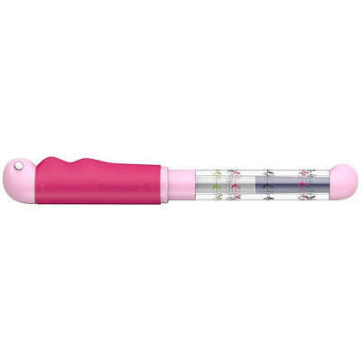 Stilou Schneider Base Kid (tip L - stangaci) - corp roz/roz deschis cu decor