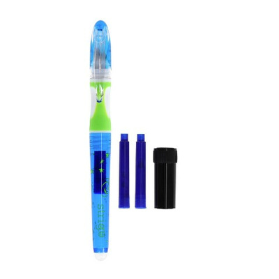 Stilou Strigo cerneala cu stergere + 2 rezerve + dispozitiv curatare, in blister, Cosmos 