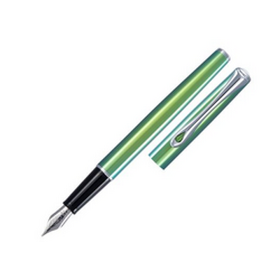 Stilou Traveller, cu penita M, din otel inoxidabil - funky green