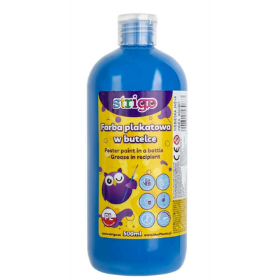 Strigo Guase in recipient 500 ml, albastru deschis