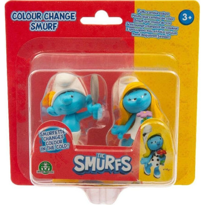 Strufrum Figurine Strumfii 2 Bucati Strumfita si Frumosul