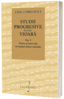 Studii progresive pentru vioara. Op. 3, Game si intervale in modul minor melodic