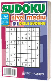 Sudoku nivel mediu. 91 grile sudoku. Numarul 138