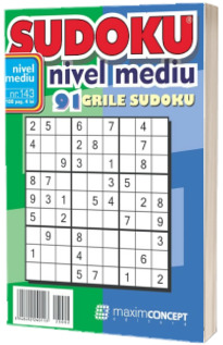 Sudoku nivel mediu. 91 grile sudoku. Numarul 143