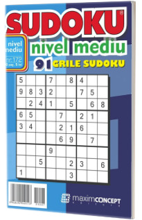 Sudoku nivel mediu. 91 grile sudoku. Numarul 172