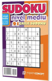 Sudoku nivel mediu. 91 grile sudoku. Numarul 176