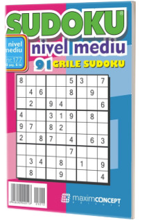Sudoku nivel mediu. 91 grile sudoku. Numarul 177