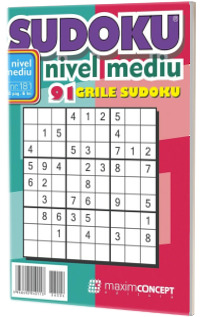 Sudoku nivel mediu. 91 grile sudoku. Numarul 181