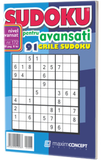 Sudoku, numarul 172. Nivel avansat