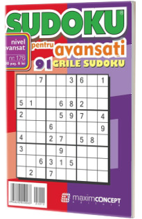 Sudoku pentru avansati. 91 grile sudoku. Numarul 176