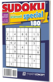 Sudoku pentru avansati special. 91 grile sudoku. Numarul 34