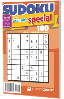 Sudoku pentru avansati special, numarul 31. 180 de grile sudoku clasic