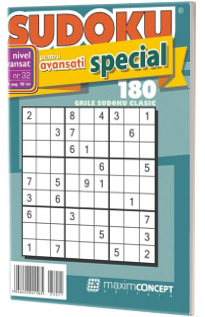 Sudoku pentru avansati special, numarul 32. 180 de grile sudoku clasic