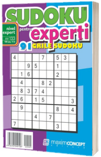 Sudoku pentru experti. 91 grile sudoku. Numarul 133