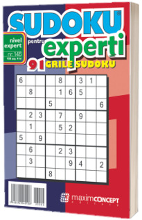 Sudoku pentru experti. 91 grile sudoku. Numarul 146