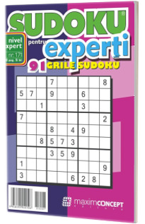 Sudoku pentru experti. 91 grile sudoku. Numarul 171