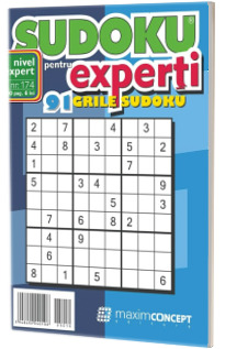 Sudoku pentru experti. 91 grile sudoku. Numarul 174