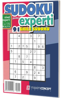 Sudoku pentru experti. 91 grile sudoku. Numarul 176