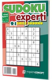Sudoku pentru experti. 91 grile sudoku. Numarul 179