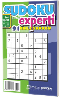 Sudoku pentru experti. 91 grile sudoku. Numarul 186