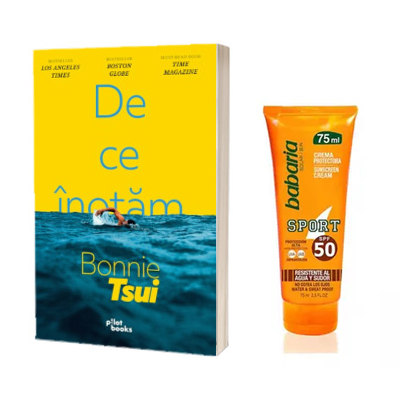 Summer KIT - De ce inotam si Crema cu SPF 50 rezistenta la apa si transpiratie Sport Sun Cream, 75ml