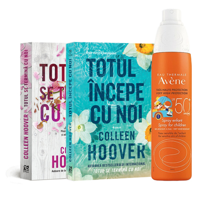 Summer kit - Spray Avene SPF50, Totul incepe cu noi si Totul se termina cu noi