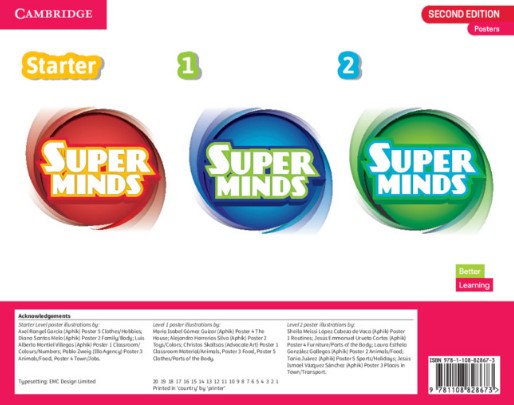 Super Minds Levels 1-2 Starter. Poster Pack British English (2nd Edition)