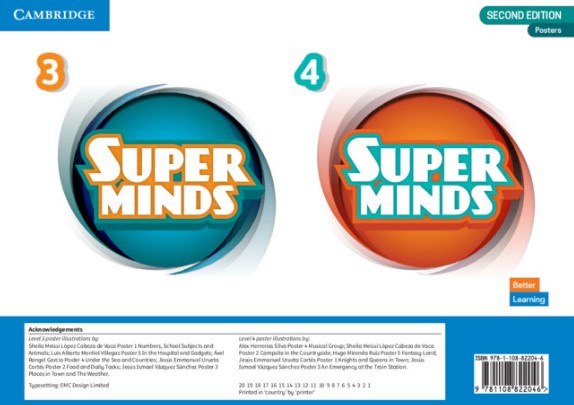 Super Minds Levels 3-4. Poster Pack British English (2nd Edition)