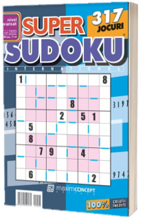 Super Sudoku, numarul 222. Nivel avansat