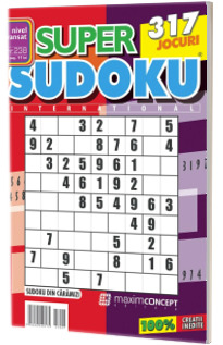 Super Sudoku, numarul 238. Nivel avansat