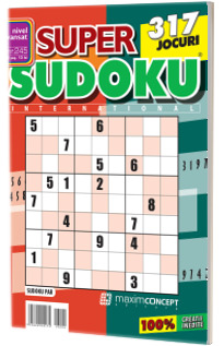 Super Sudoku, numarul 245. Nivel avansat