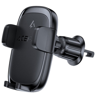 Suport auto Acefast D48 cu incarcare wireless 15W, magnetic, prindere pe grila de aer, negru