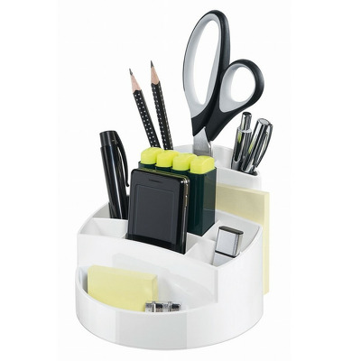 Suport pentru articole de birou, Han Rondo - alb lucios