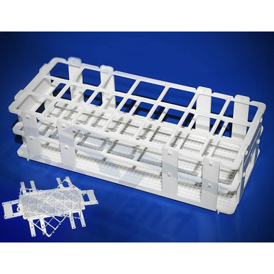 Suport pentru eprubete, realizat din polipropilena 16mm